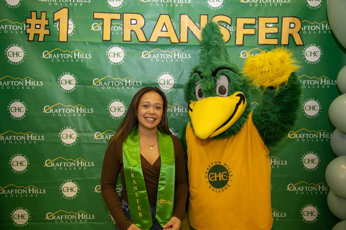 Transfer students atttend a Transfer Celebration at CHC.