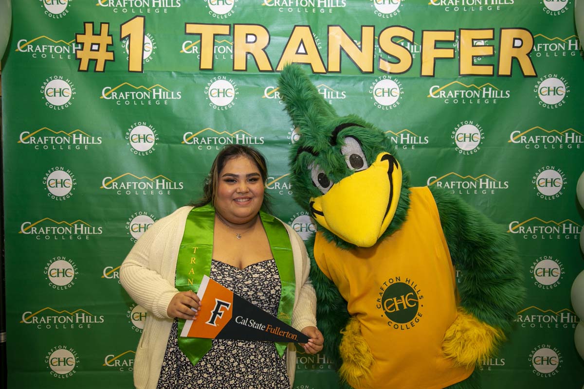 Transfer students atttend a Transfer Celebration at CHC.