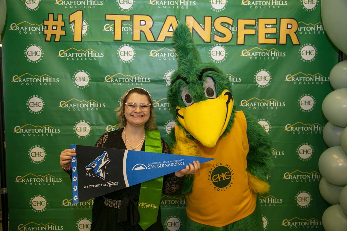 Transfer students atttend a Transfer Celebration at CHC.