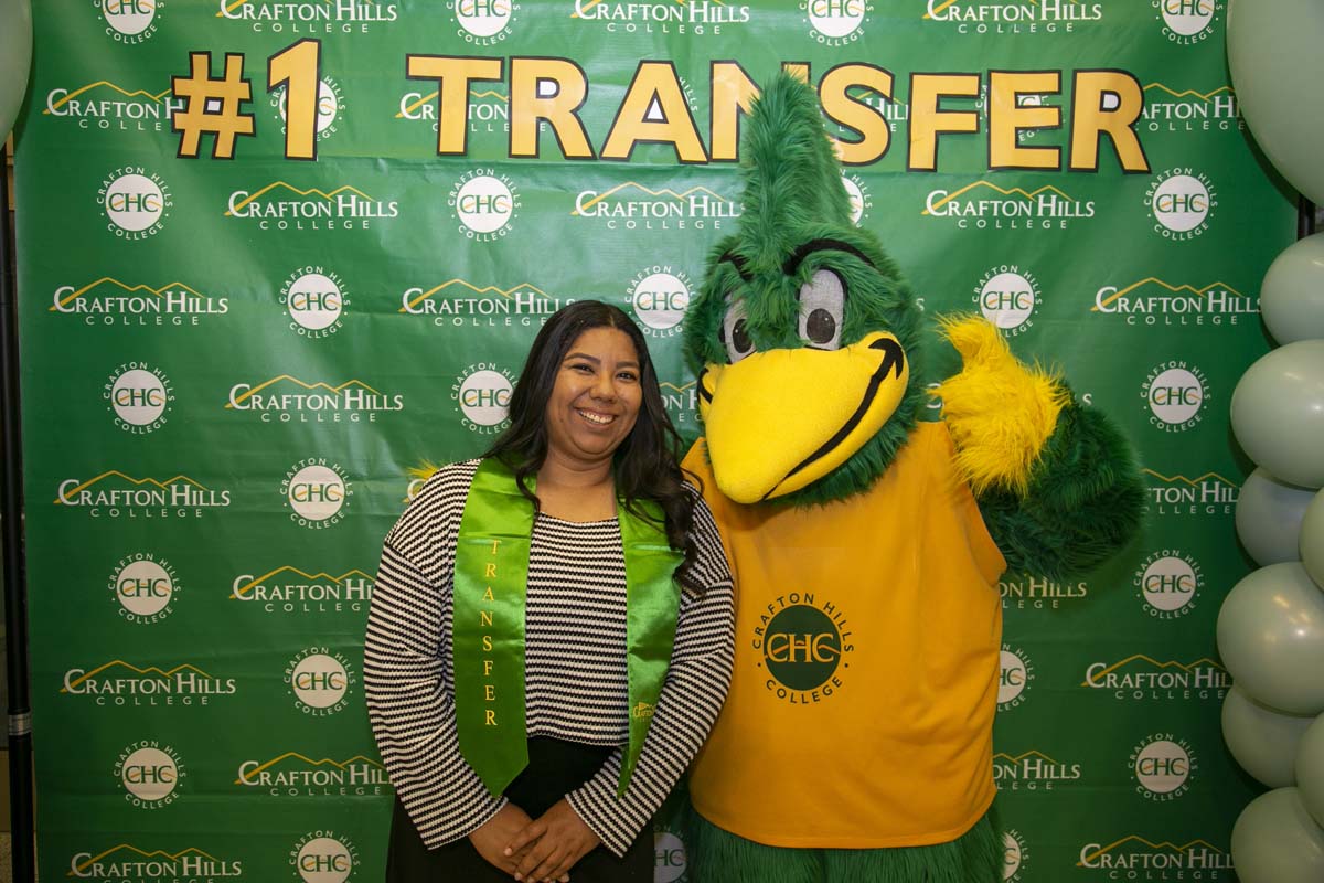 Transfer students atttend a Transfer Celebration at CHC.