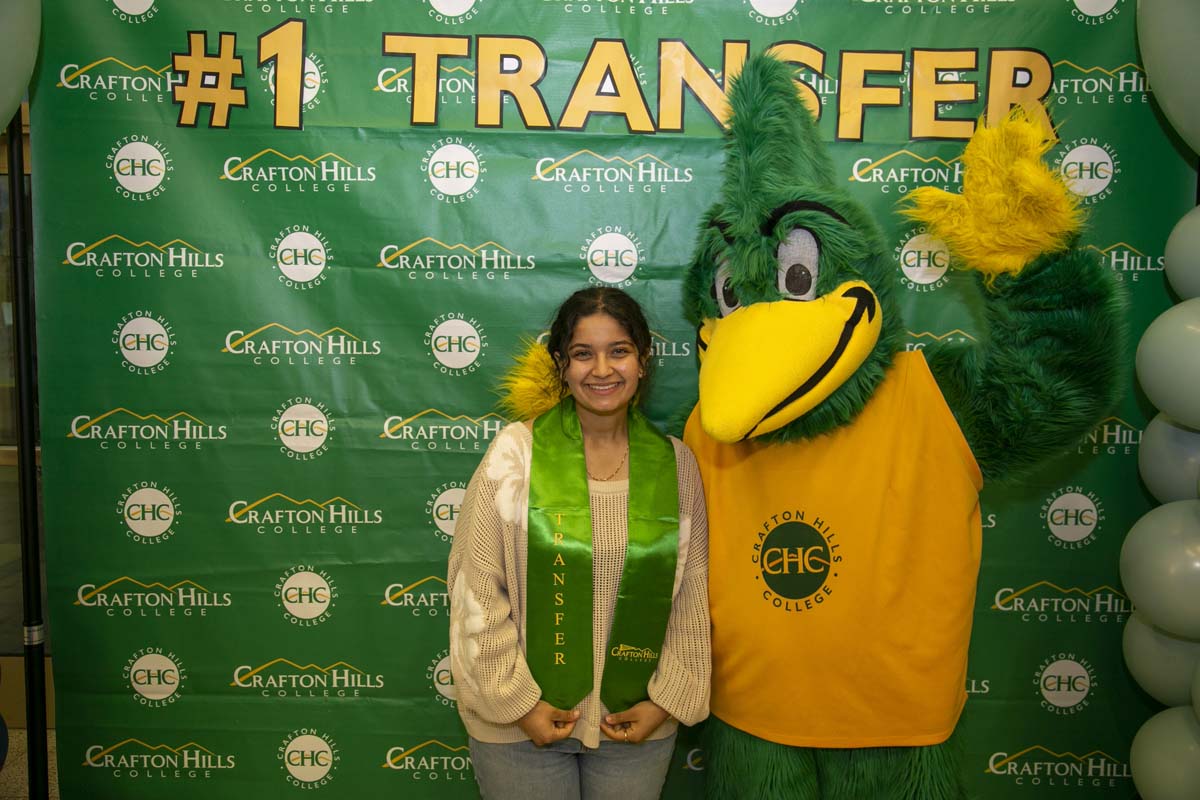 Transfer students atttend a Transfer Celebration at CHC.