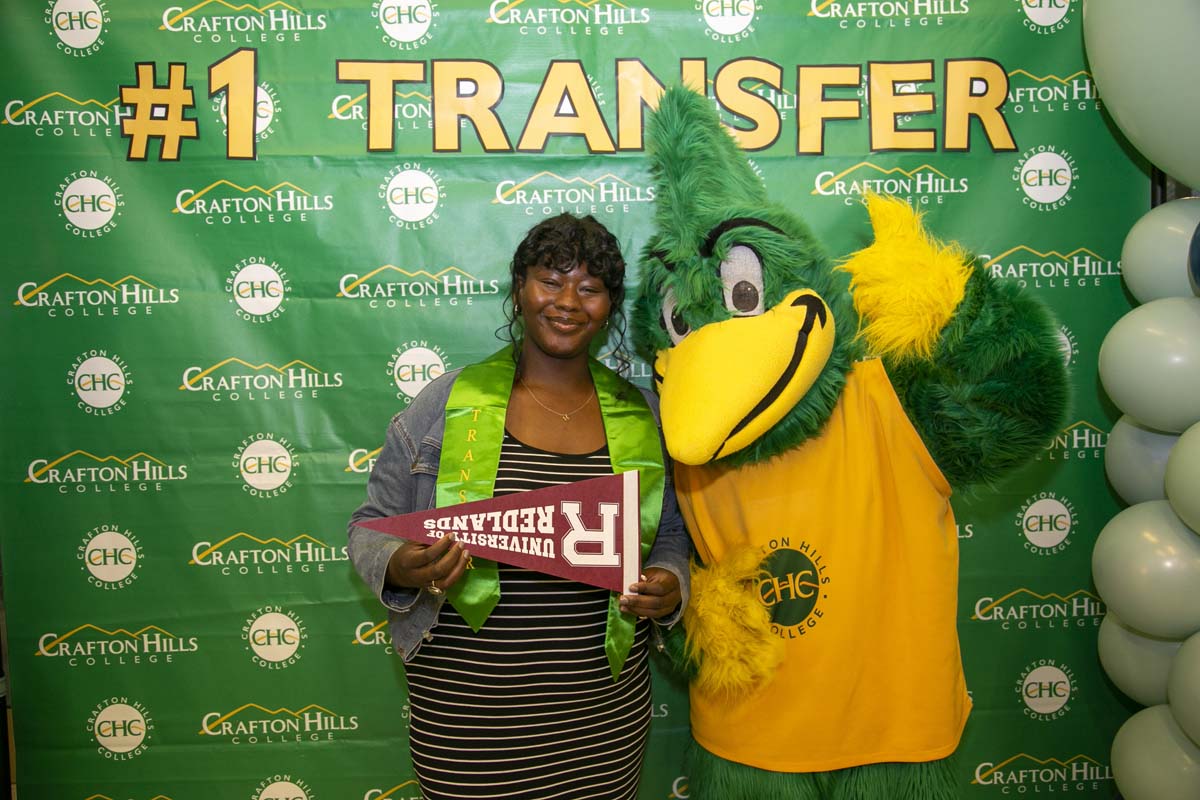 Transfer students atttend a Transfer Celebration at CHC.