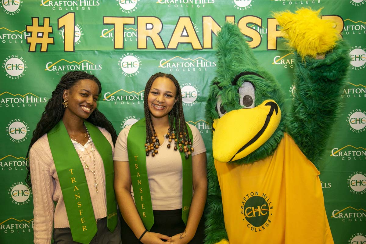 Transfer students atttend a Transfer Celebration at CHC.