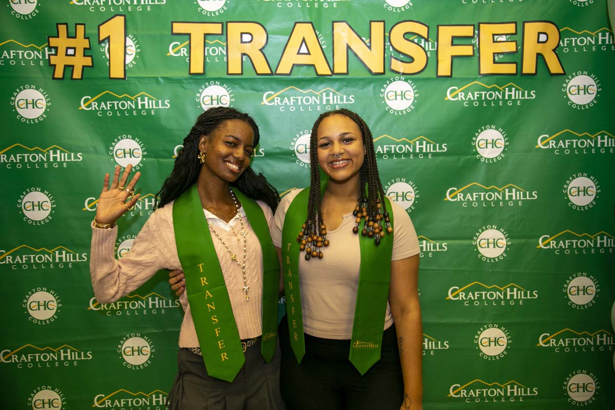 Transfer students atttend a Transfer Celebration at CHC.