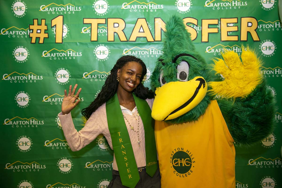 Transfer students atttend a Transfer Celebration at CHC.