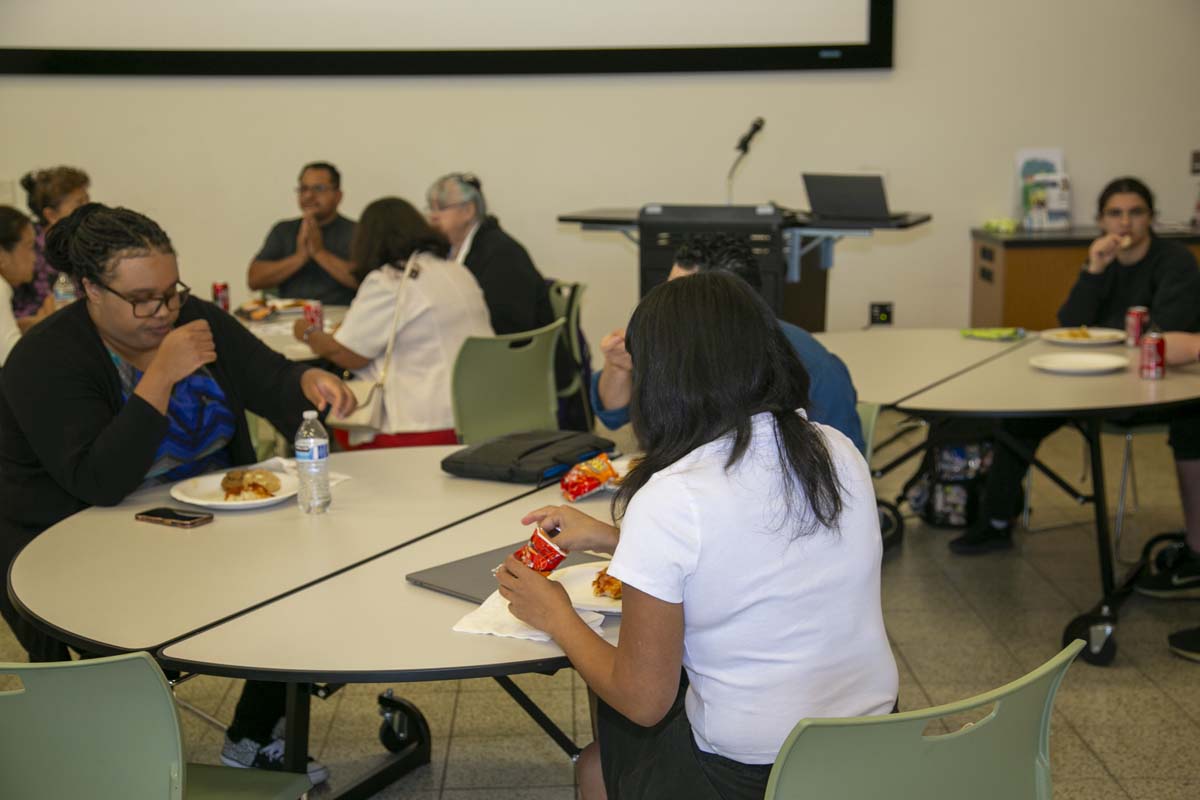 Students attend the Sand Canyon Review Party at CHC.