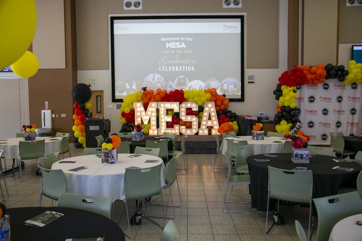Students attend the CHC MESA end of year celebration.
