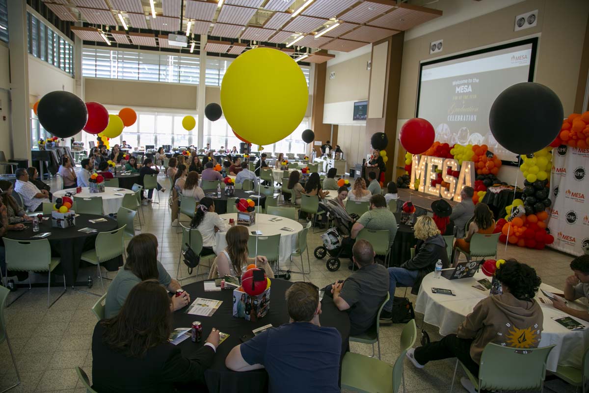 Students attend the CHC MESA end of year celebration.