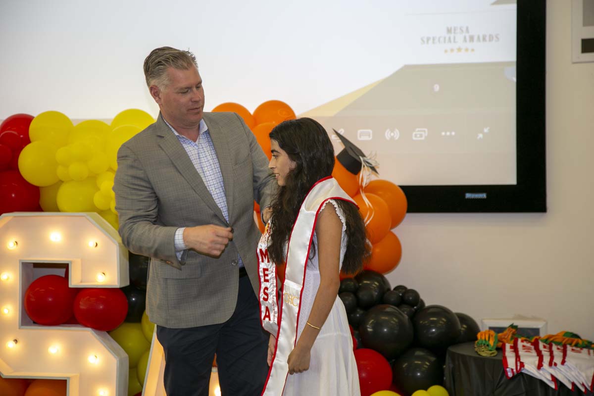 Students attend the CHC MESA end of year celebration.