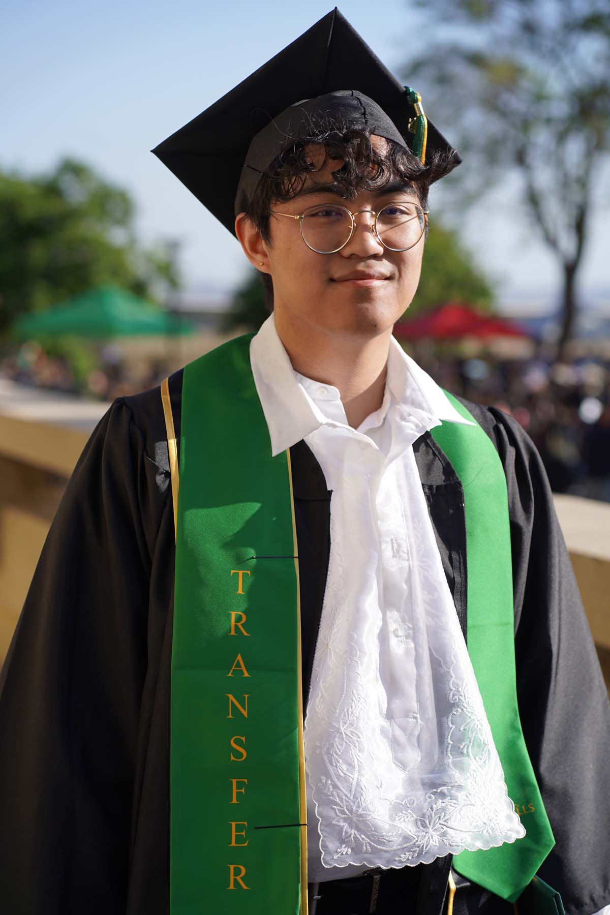 Students receive diploma covers at CHC Commencement 2025.