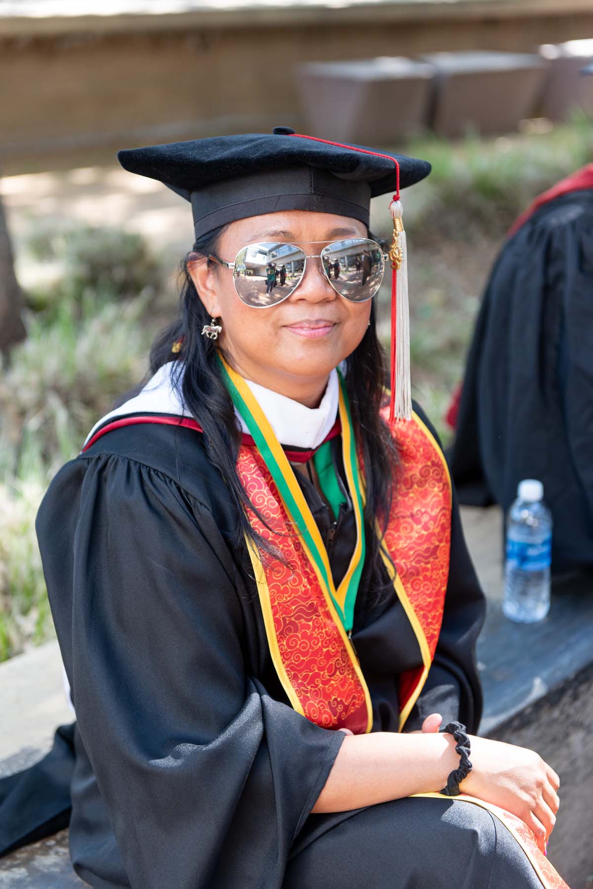 Faculty line up at CHC Commencement.