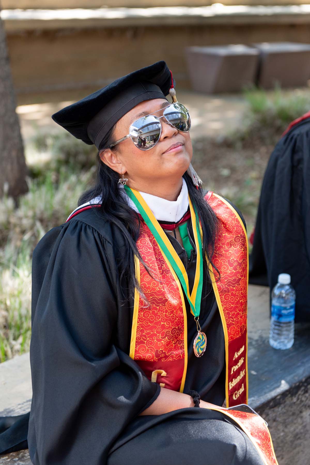 Faculty line up at CHC Commencement.
