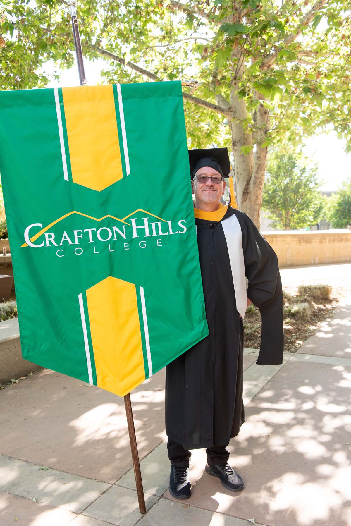 Faculty line up at CHC Commencement.