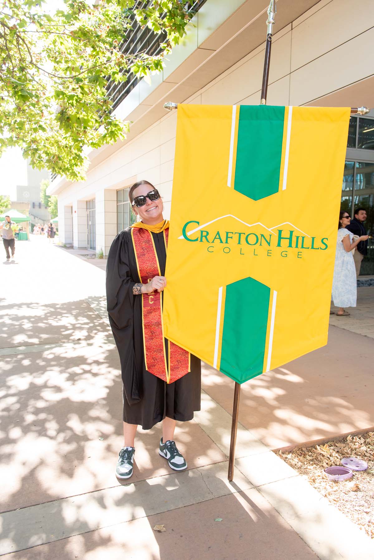 Faculty line up at CHC Commencement.