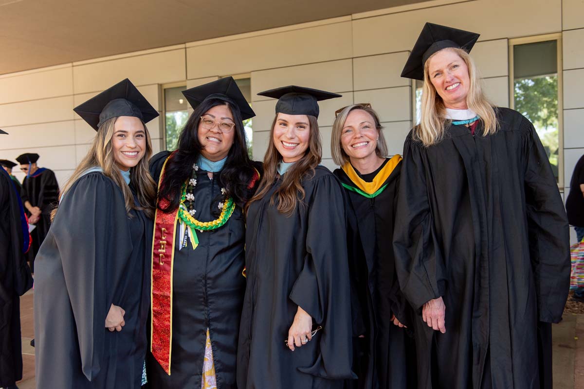 Faculty line up at CHC Commencement.