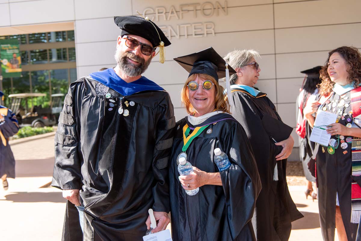 Faculty line up at CHC Commencement.