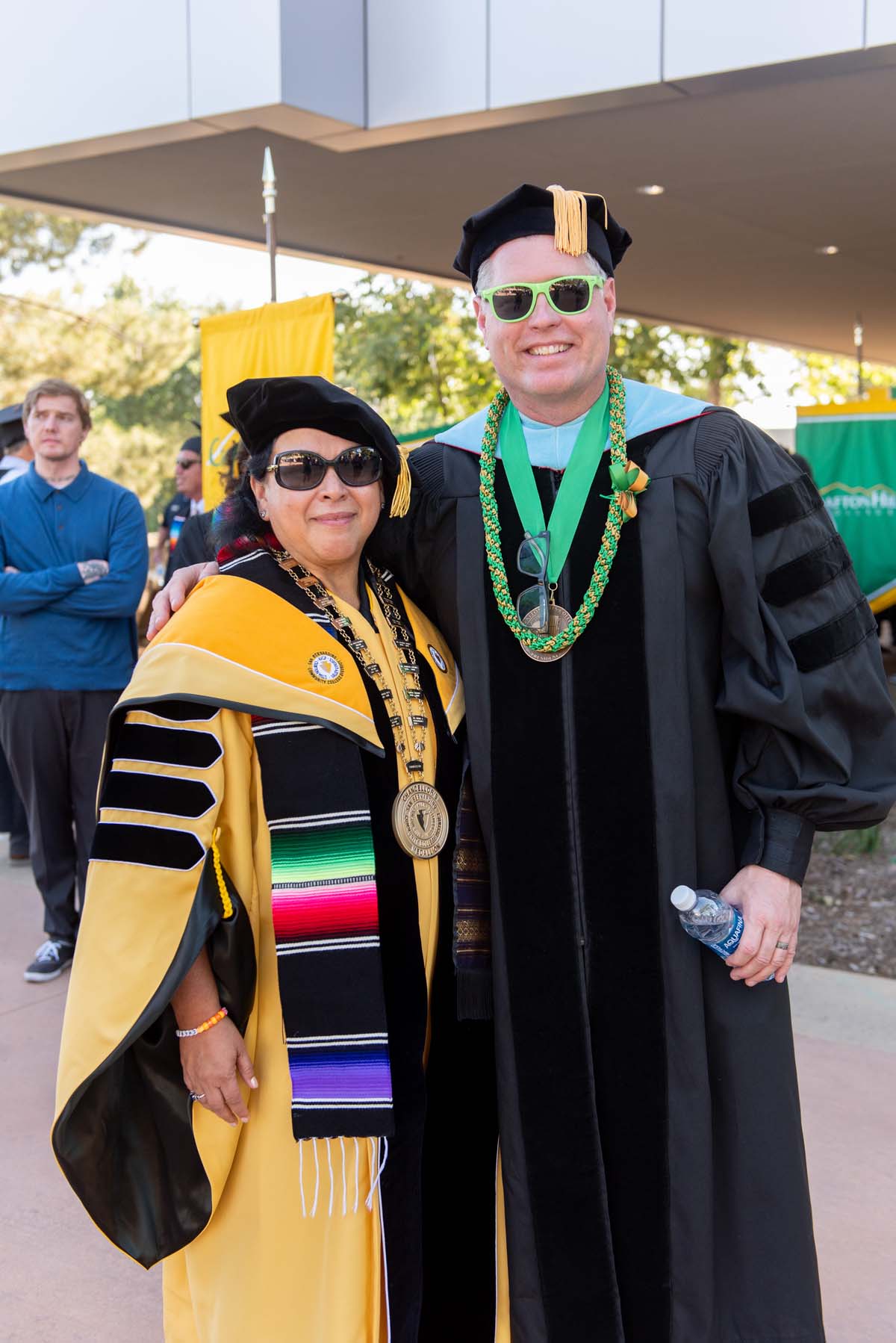 Faculty line up at CHC Commencement.