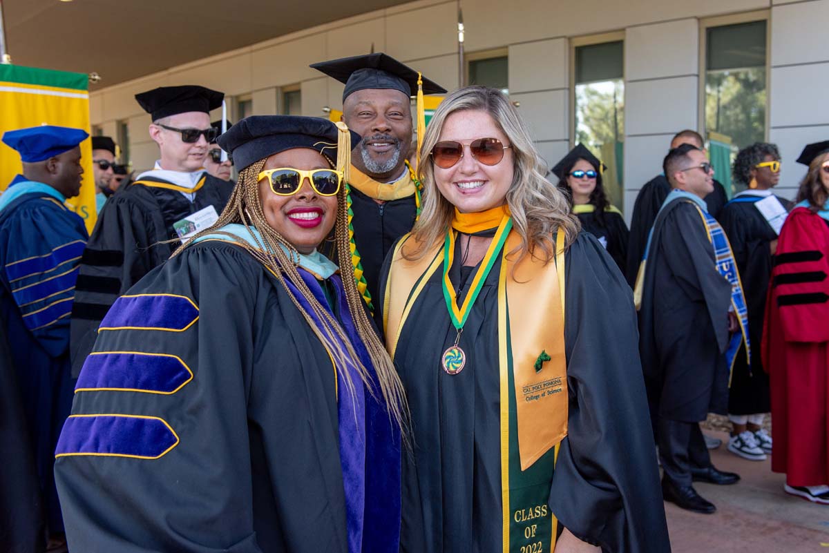 Faculty line up at CHC Commencement.