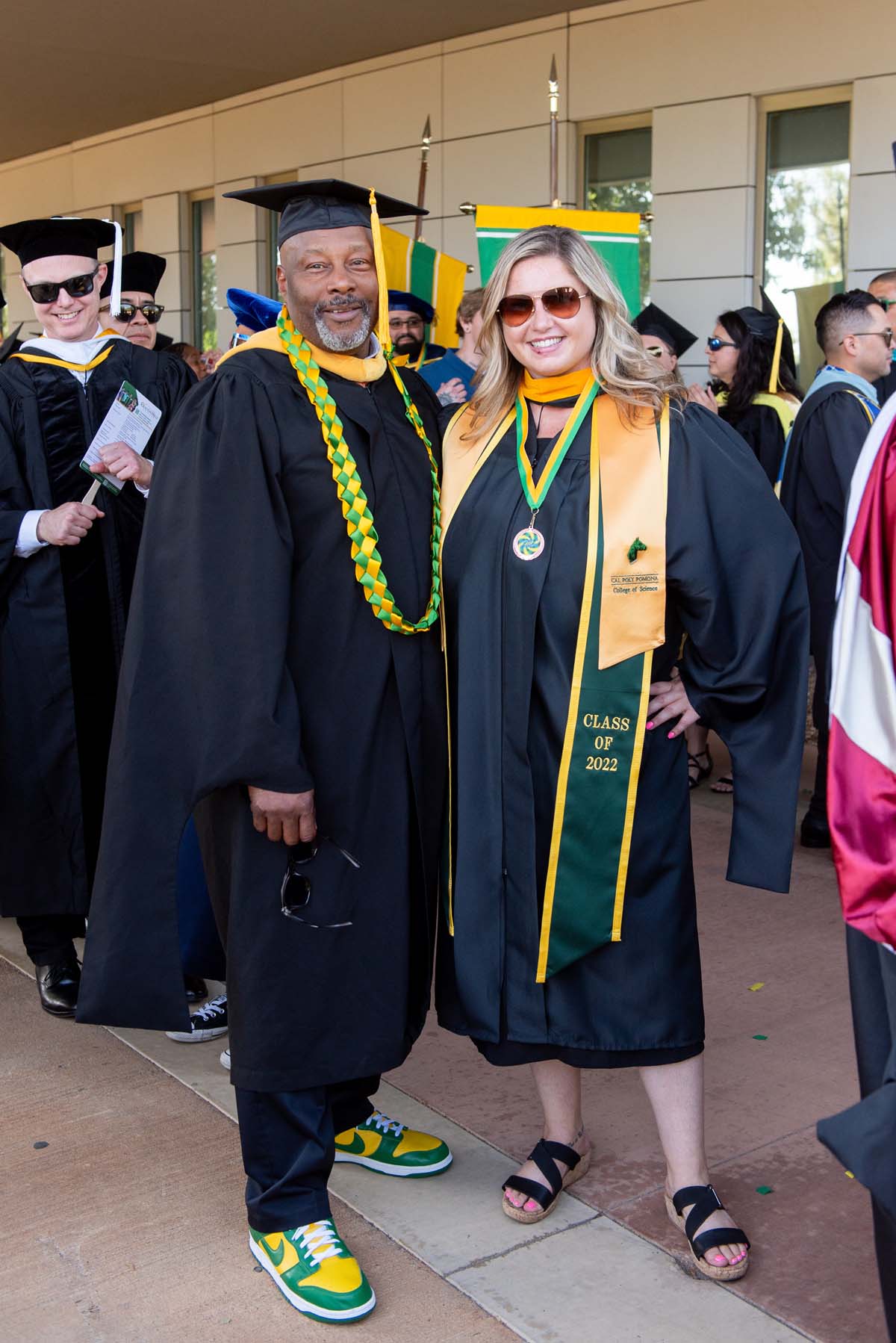 Faculty line up at CHC Commencement.