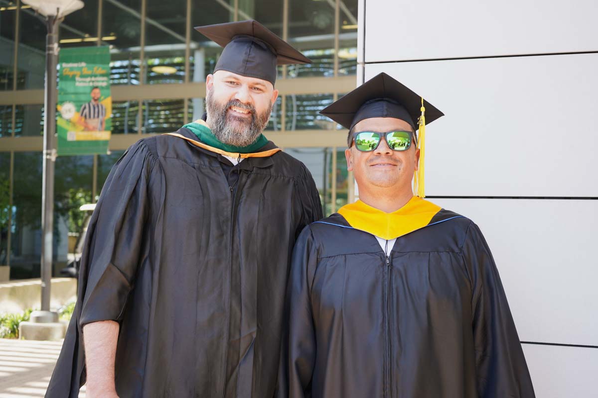 Faculty line up at CHC Commencement.