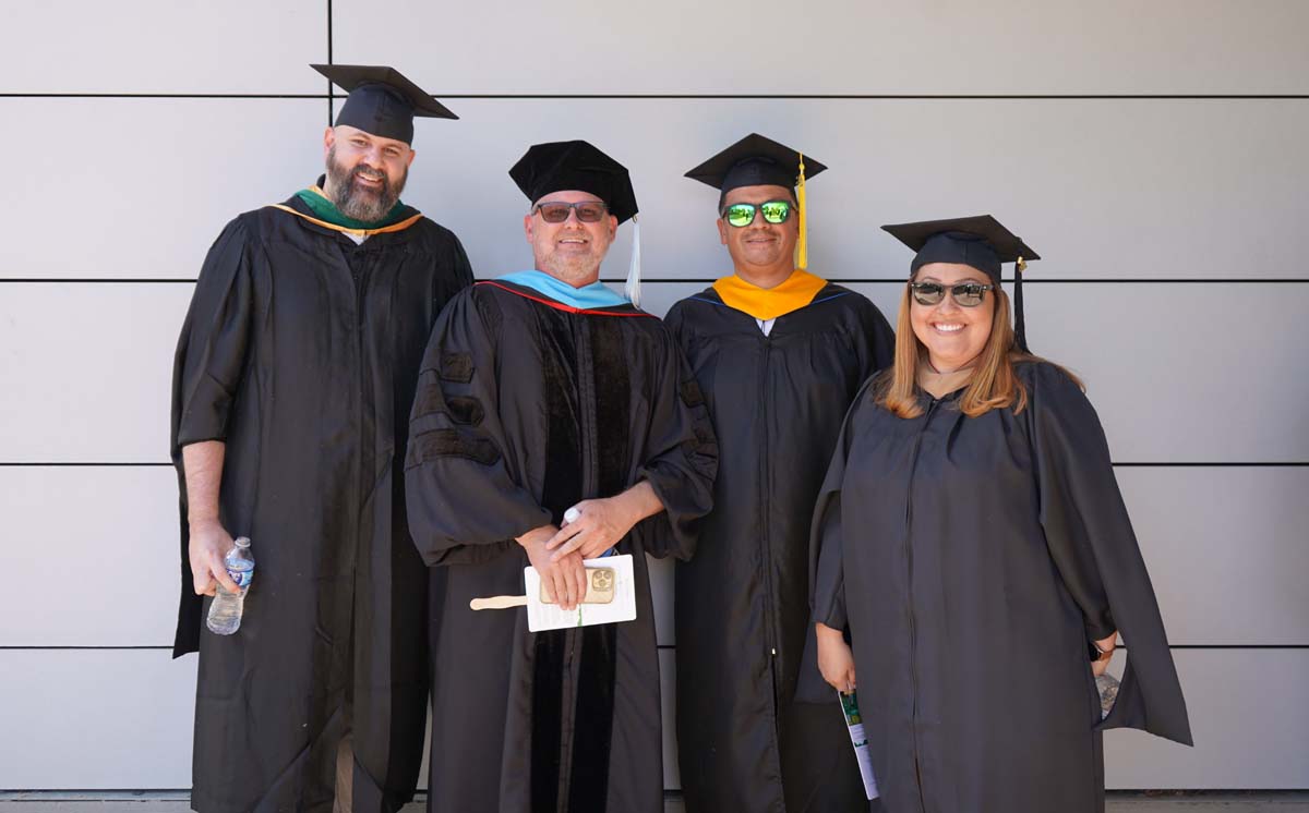 Faculty line up at CHC Commencement.