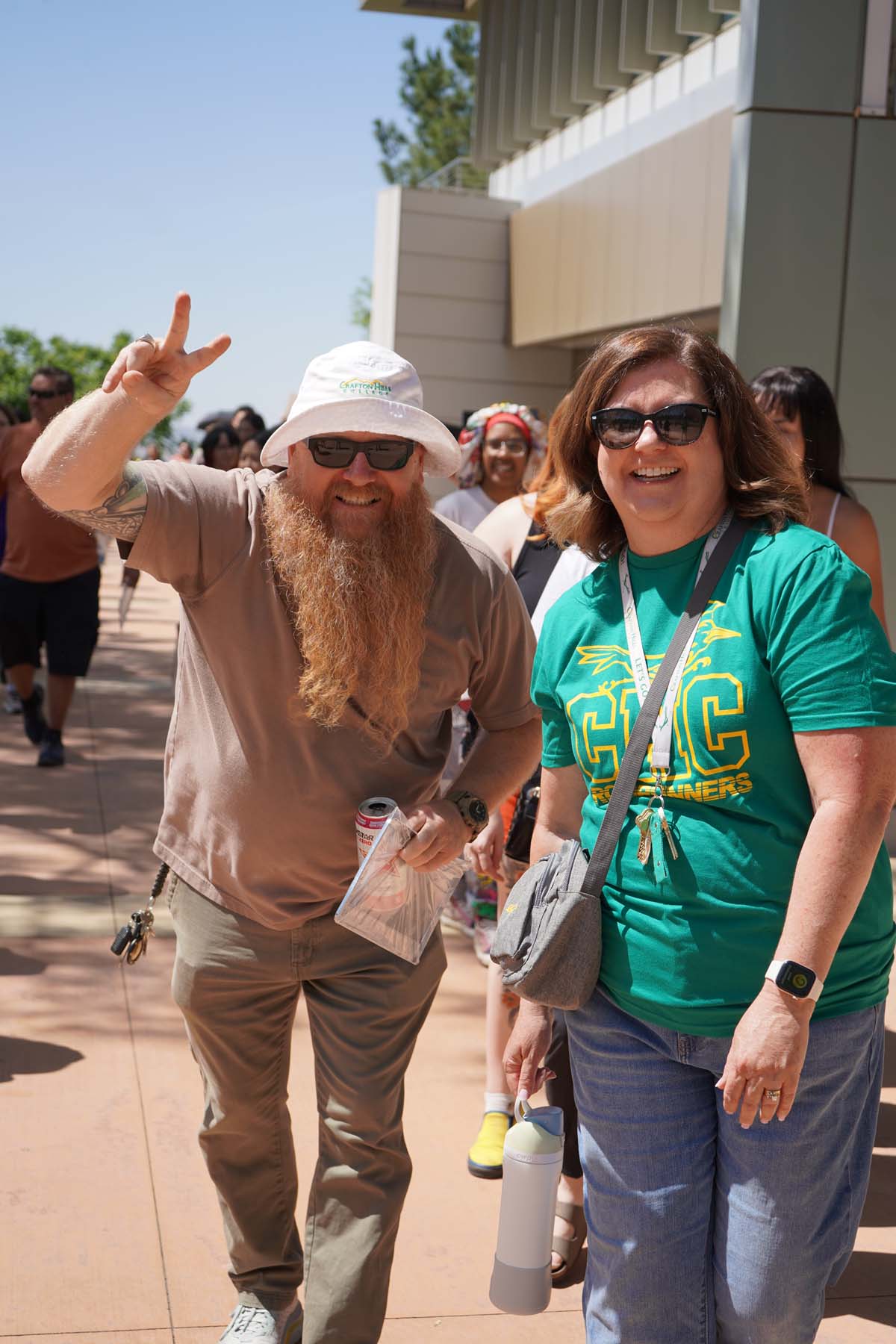 Students attend Commencement rehearsal.