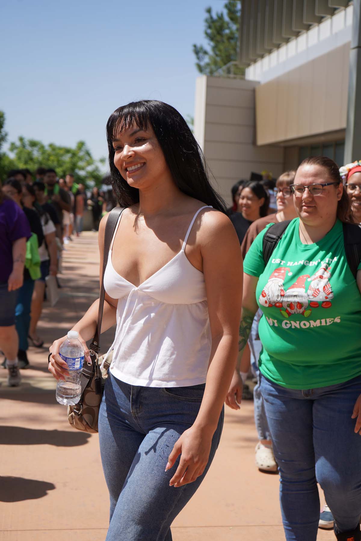 Students attend Commencement rehearsal.