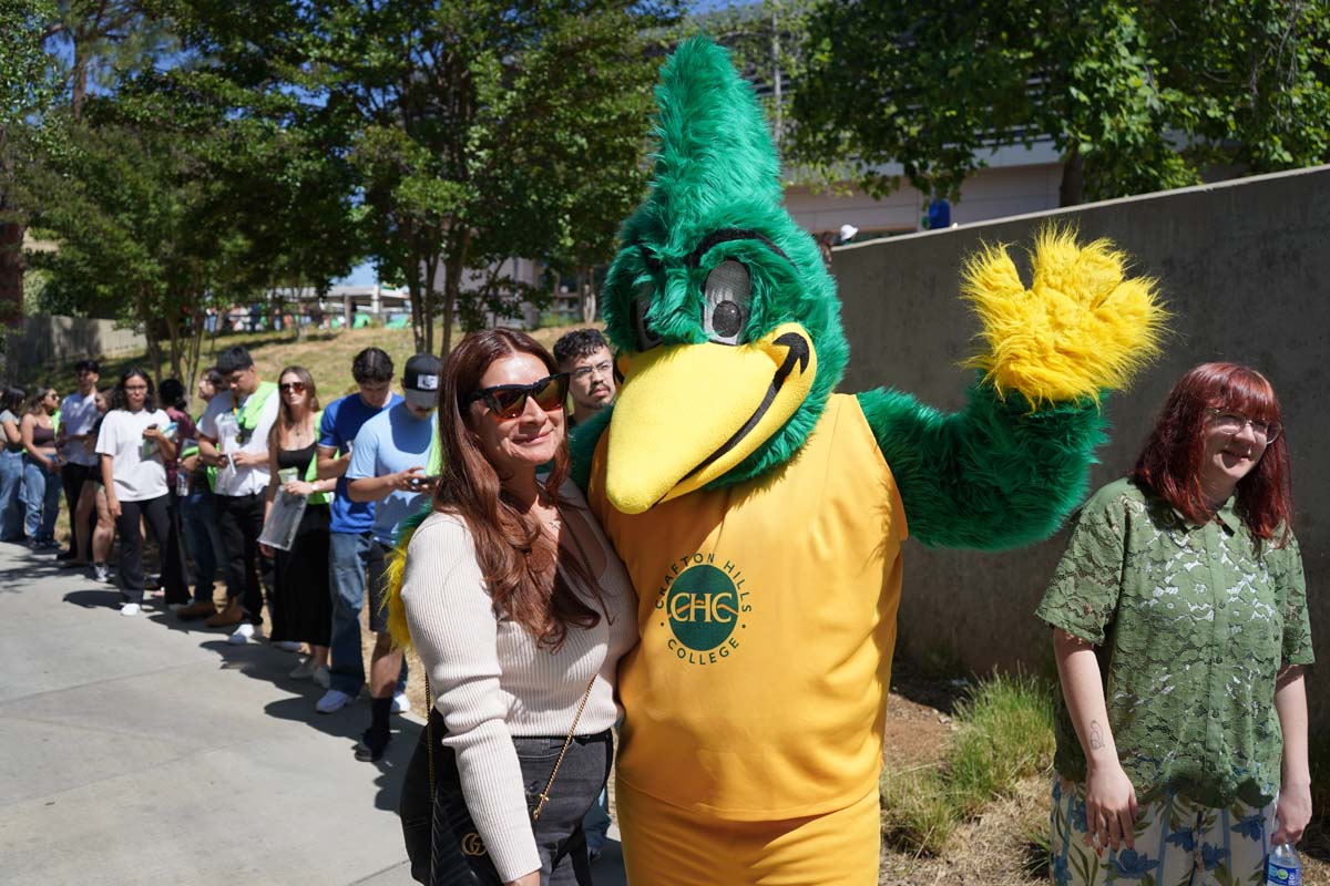 Students attend Commencement rehearsal.