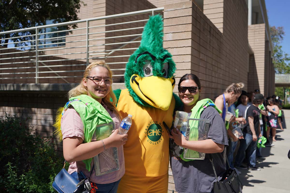 Students attend Commencement rehearsal.