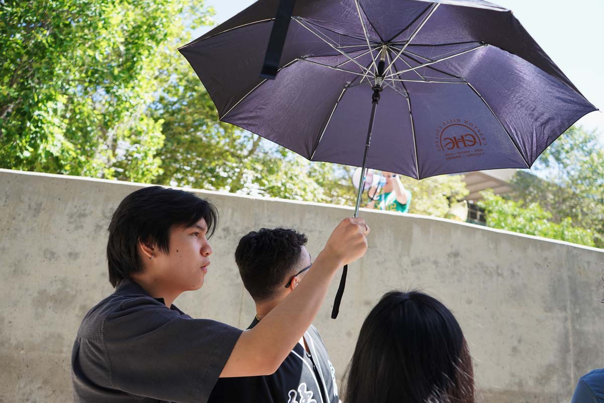 Students attend Commencement rehearsal.