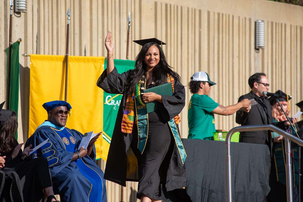 Grads walk across stage at CHC Commencement 2025.