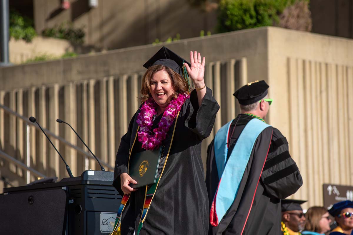 Grads walk across stage at CHC Commencement 2025.