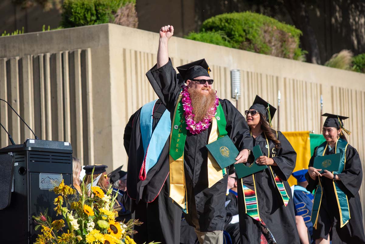 Grads walk across stage at CHC Commencement 2025.