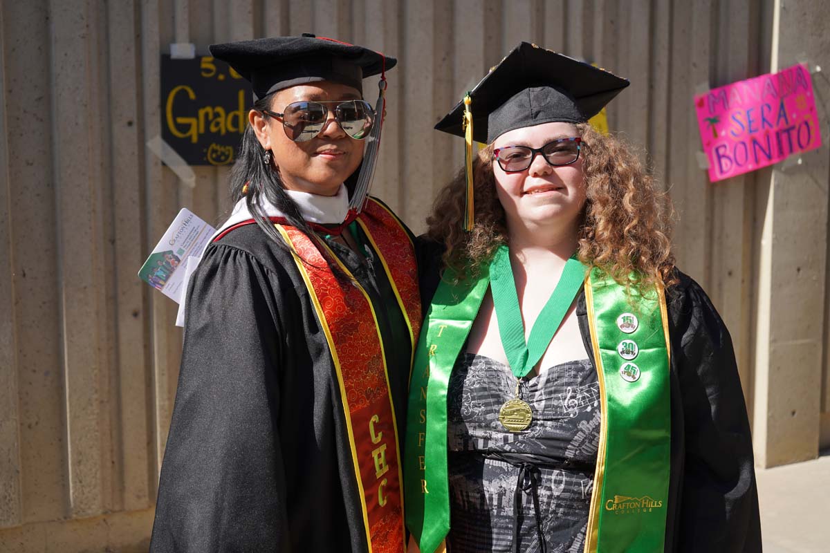 Grads line up for commencement at CHC.