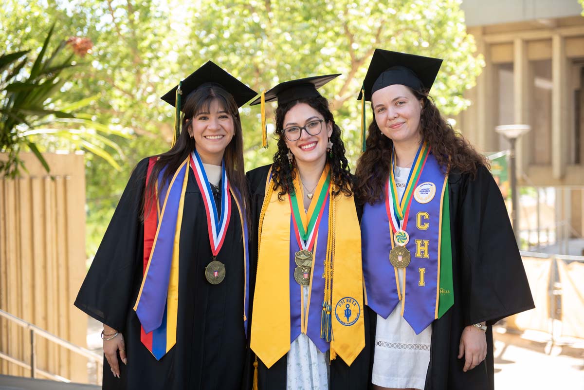 Grads line up for commencement at CHC.