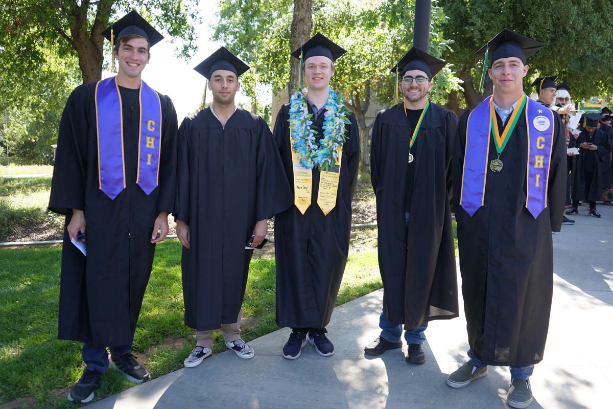 Grads line up for commencement at CHC.