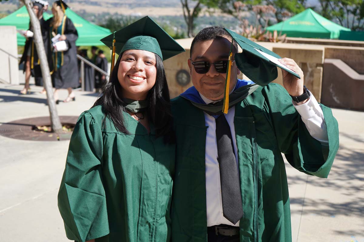 Grads line up for commencement at CHC.