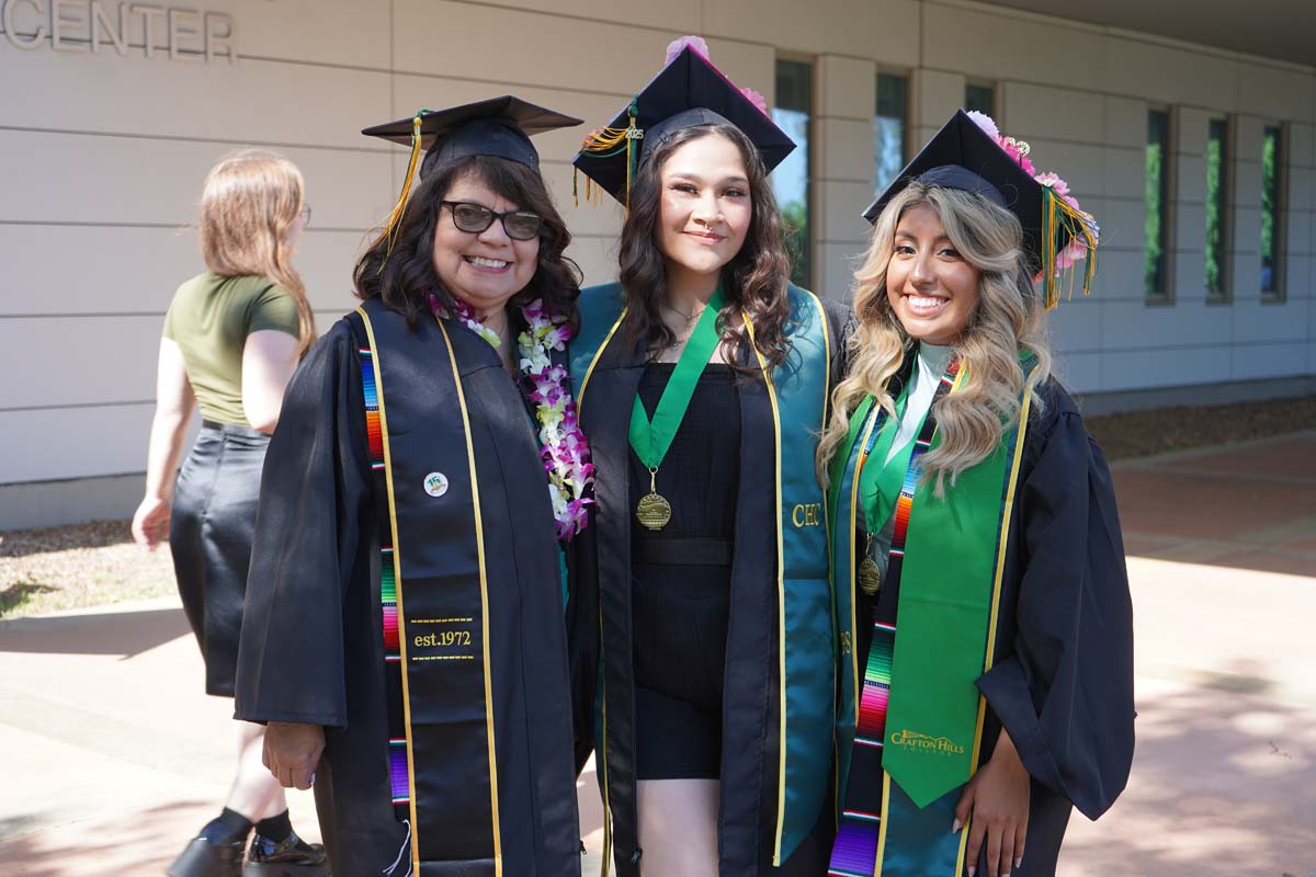 Grads line up for commencement at CHC.