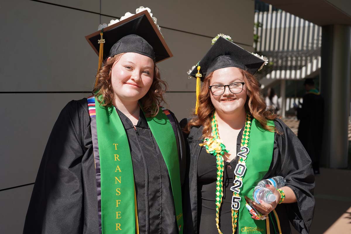 Grads line up for commencement at CHC.