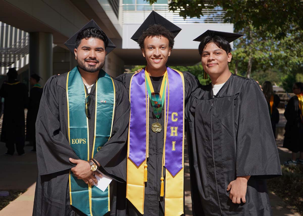 Grads line up for commencement at CHC.