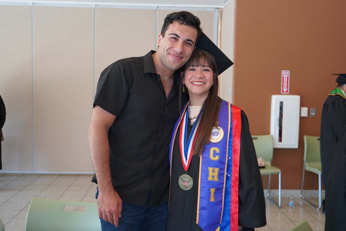 Grads line up for commencement at CHC.
