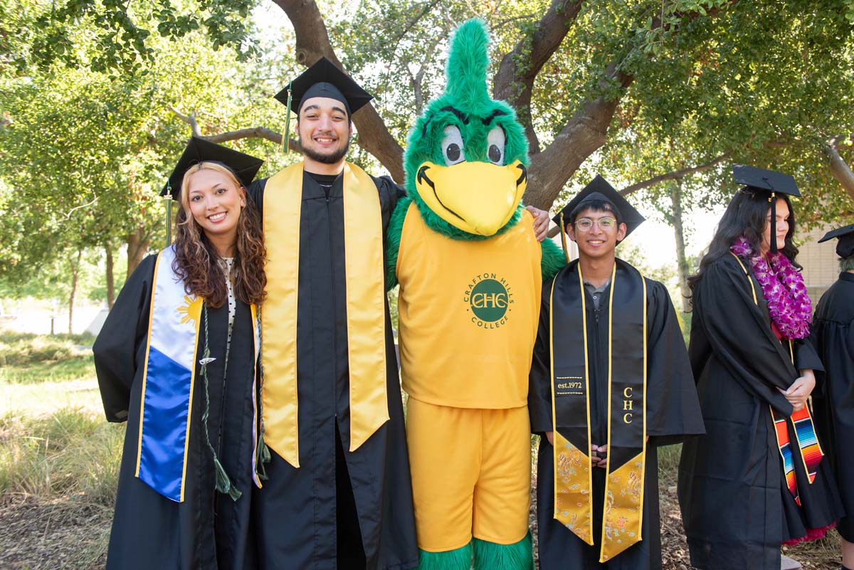 Grads line up for commencement at CHC.