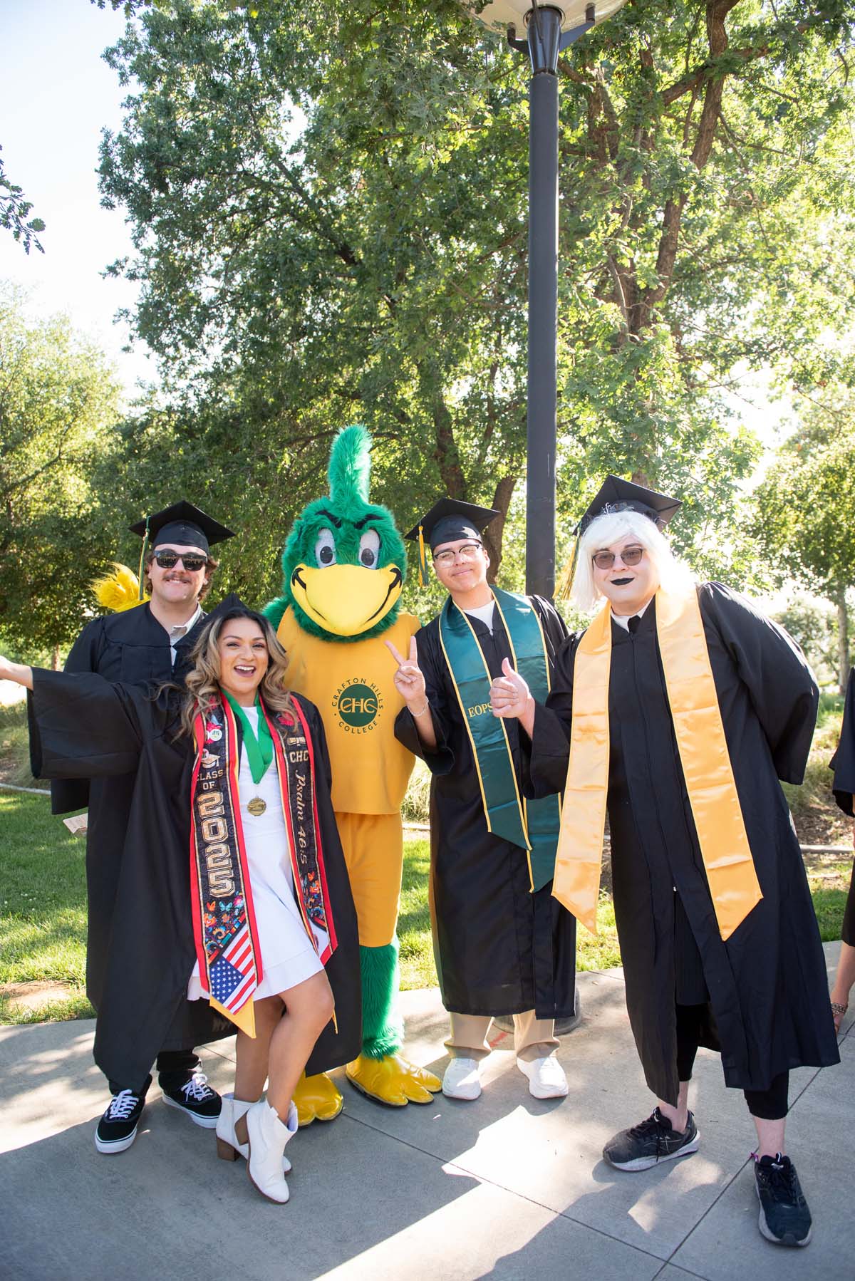 Grads line up for commencement at CHC.