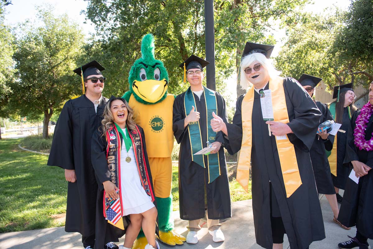 Grads line up for commencement at CHC.