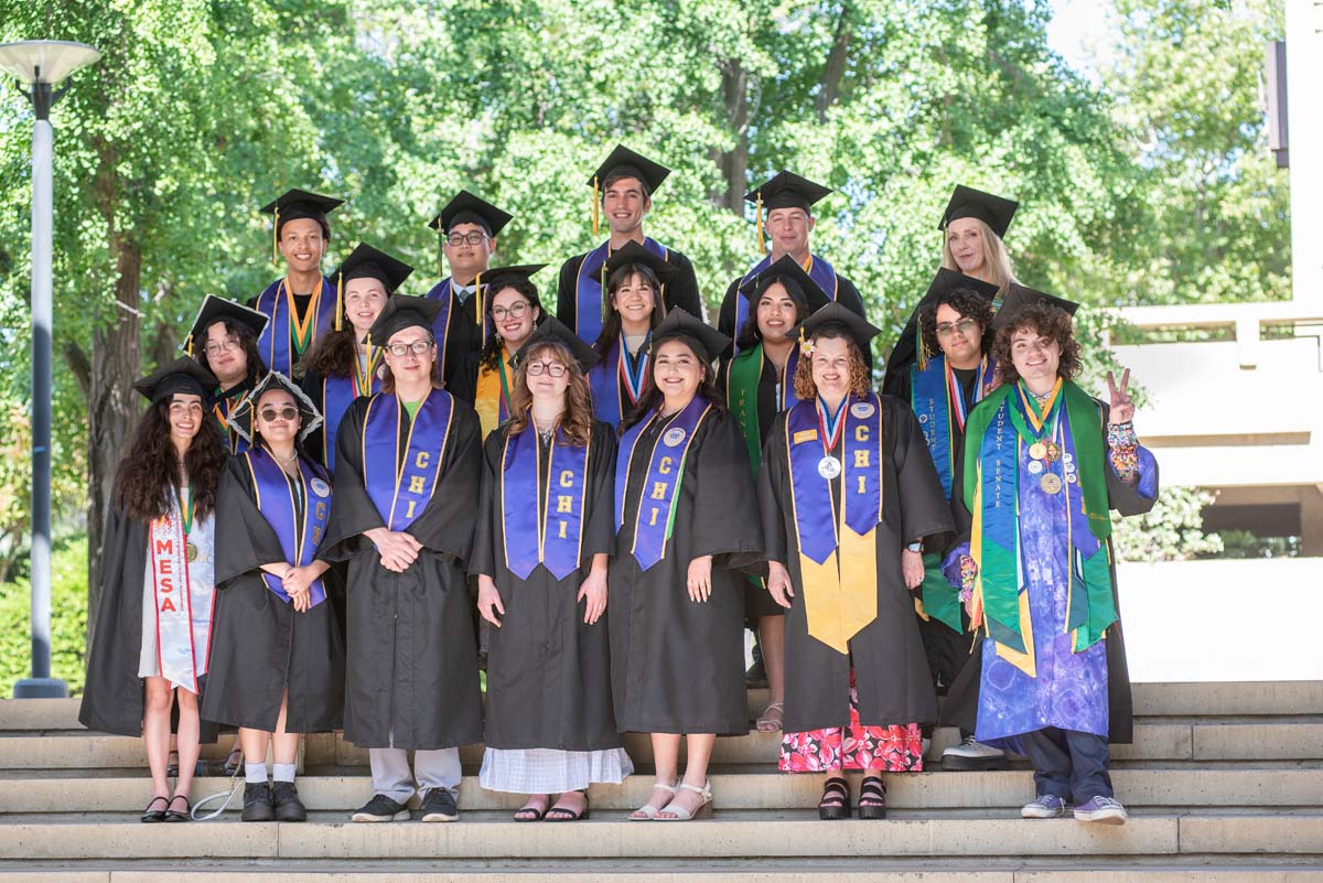 Grads line up for commencement at CHC.