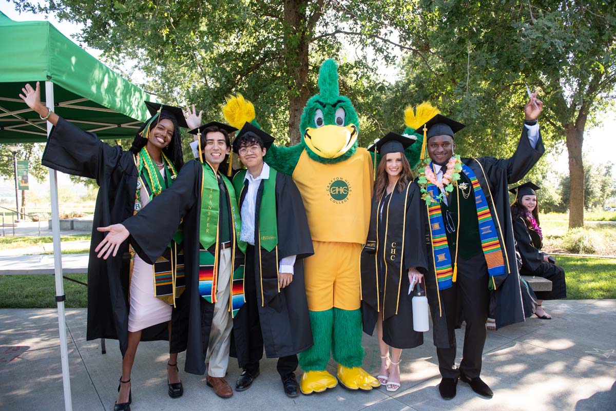 Grads line up for commencement at CHC.
