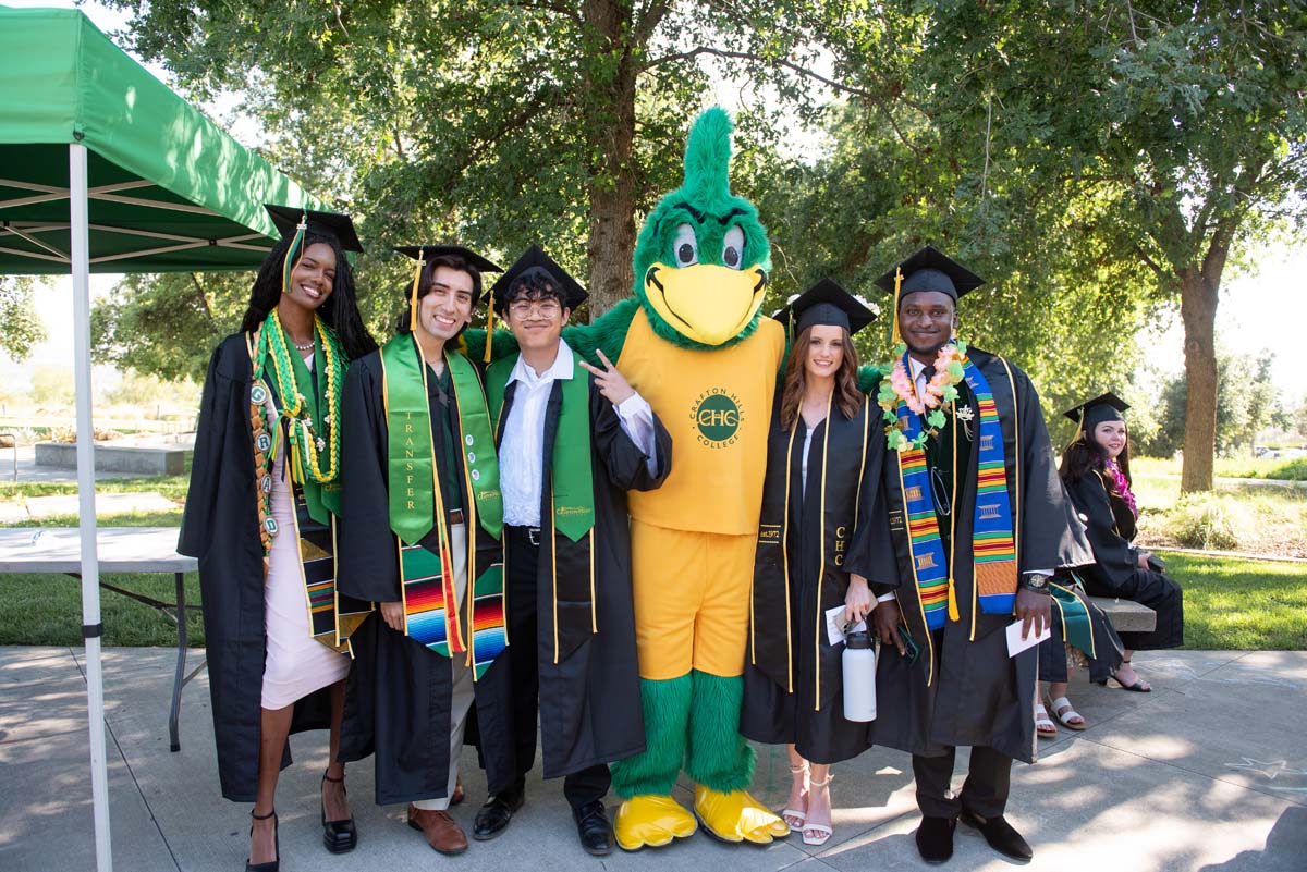 Grads line up for commencement at CHC.