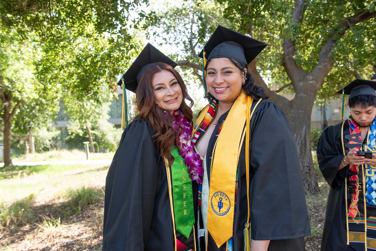 Grads line up for commencement at CHC.
