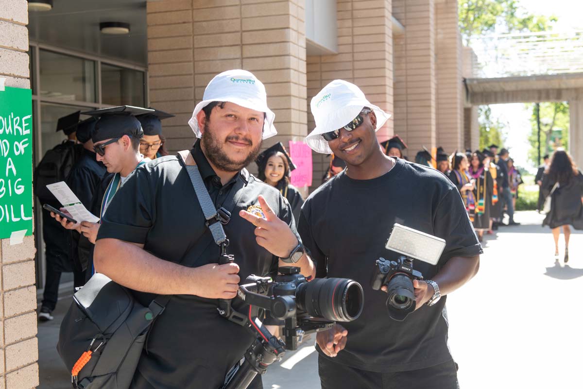 Grads line up for commencement at CHC.