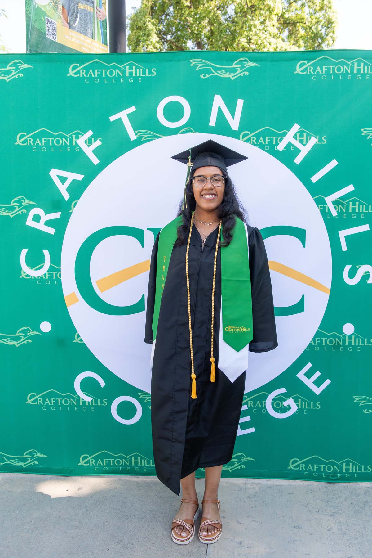 Grads line up for commencement at CHC.